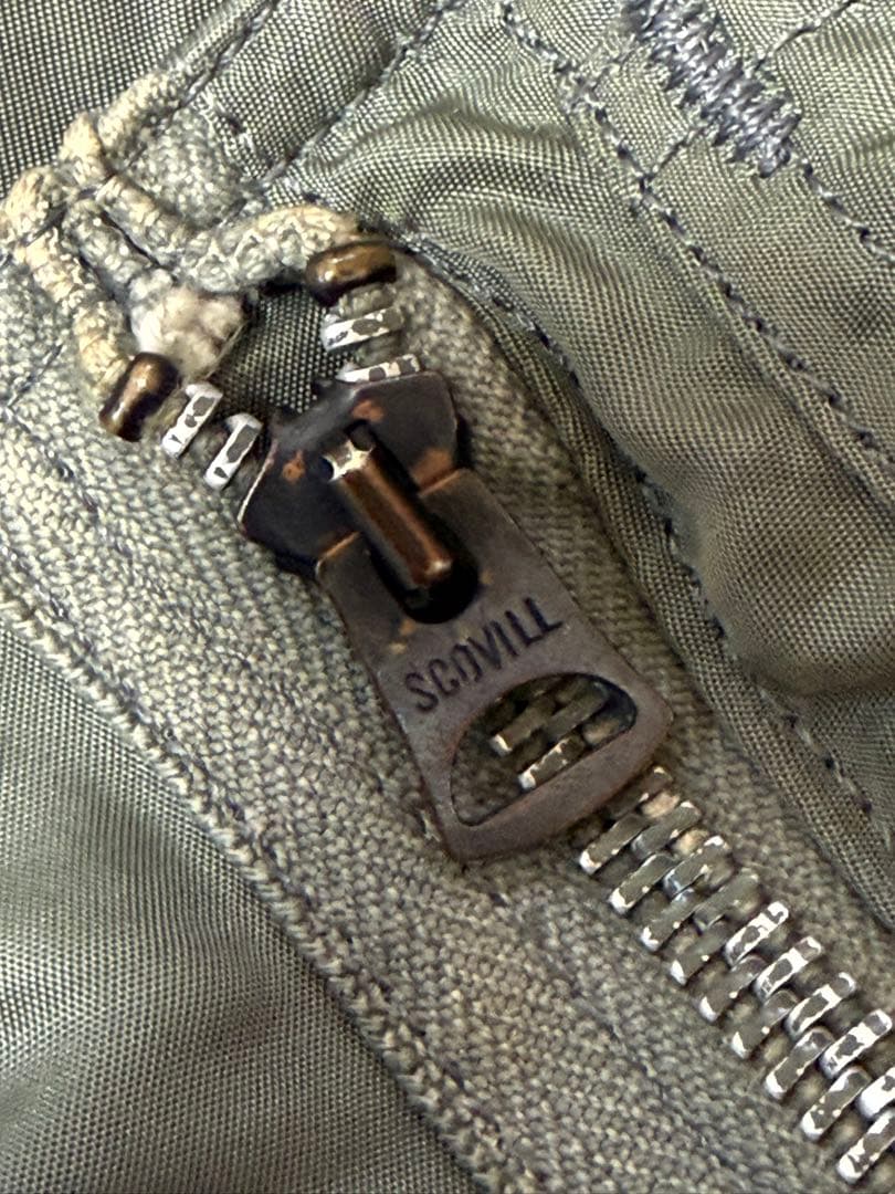 70s 実物 米軍 MA-1 アルファ社 SCOVILL M フライトジャケット