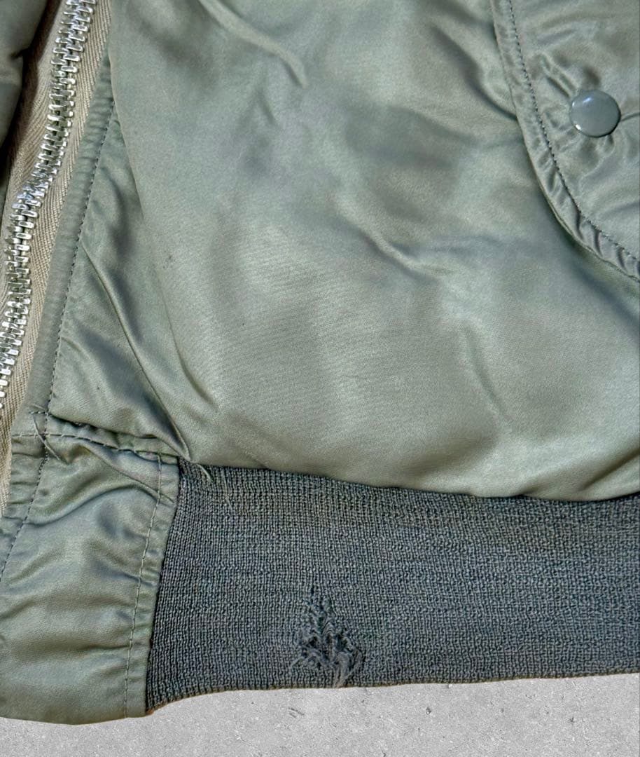 70s 実物 米軍 MA-1 アルファ社 SCOVILL M フライトジャケット