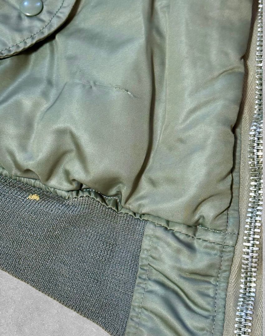 70s 実物 米軍 MA-1 アルファ社 SCOVILL M フライトジャケット