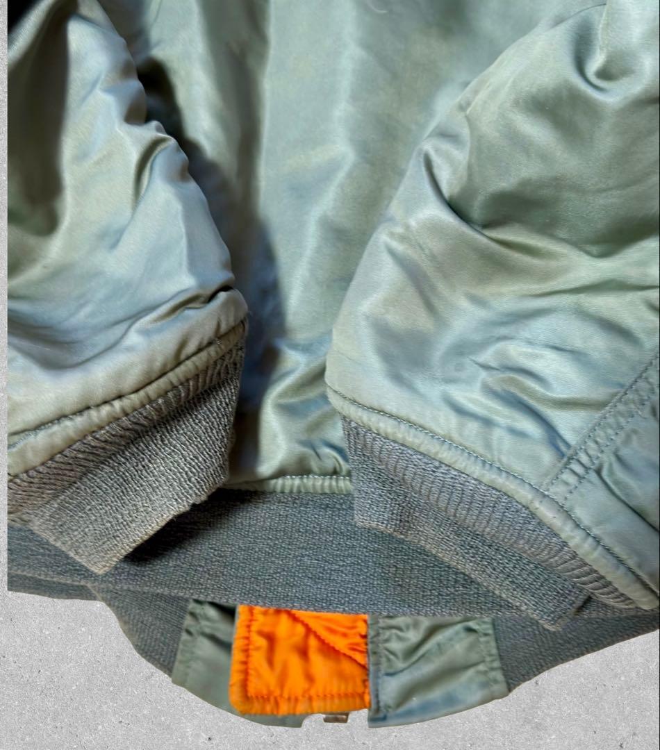 70s 実物 米軍 MA-1 アルファ社 SCOVILL M フライトジャケット