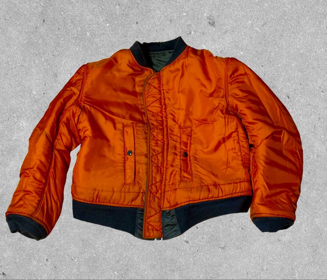 70s 実物 米軍 MA-1 アルファ社 SCOVILL M フライトジャケット
