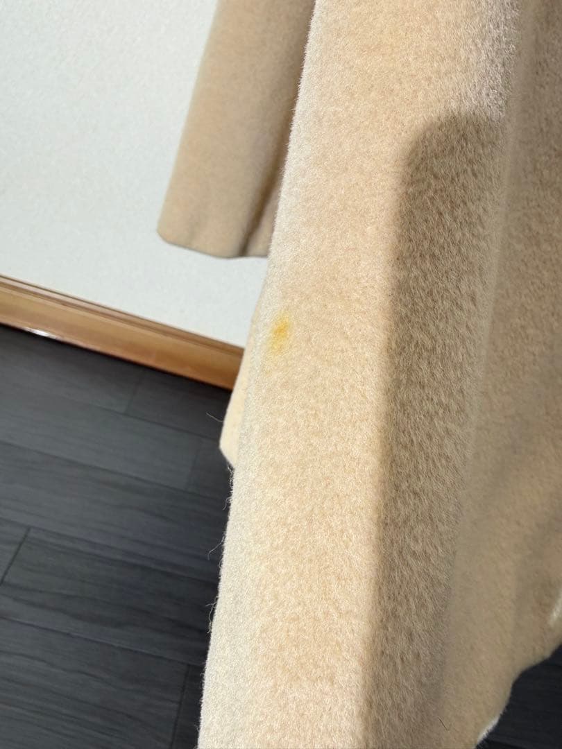 MAX MARA マックスマーラ ウールロングコート アイボリー系 40