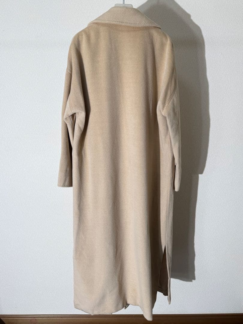 MAX MARA マックスマーラ ウールロングコート アイボリー系 40