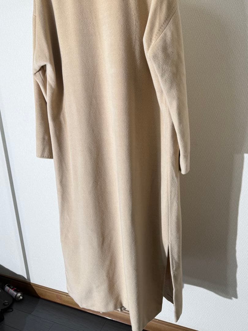 MAX MARA マックスマーラ ウールロングコート アイボリー系 40