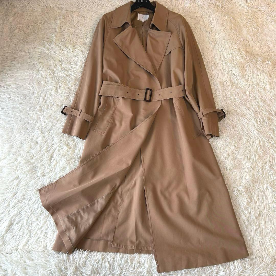 極美品　23区 中村アンさん着用ハイツイストコットンツイル トレンチコート　44