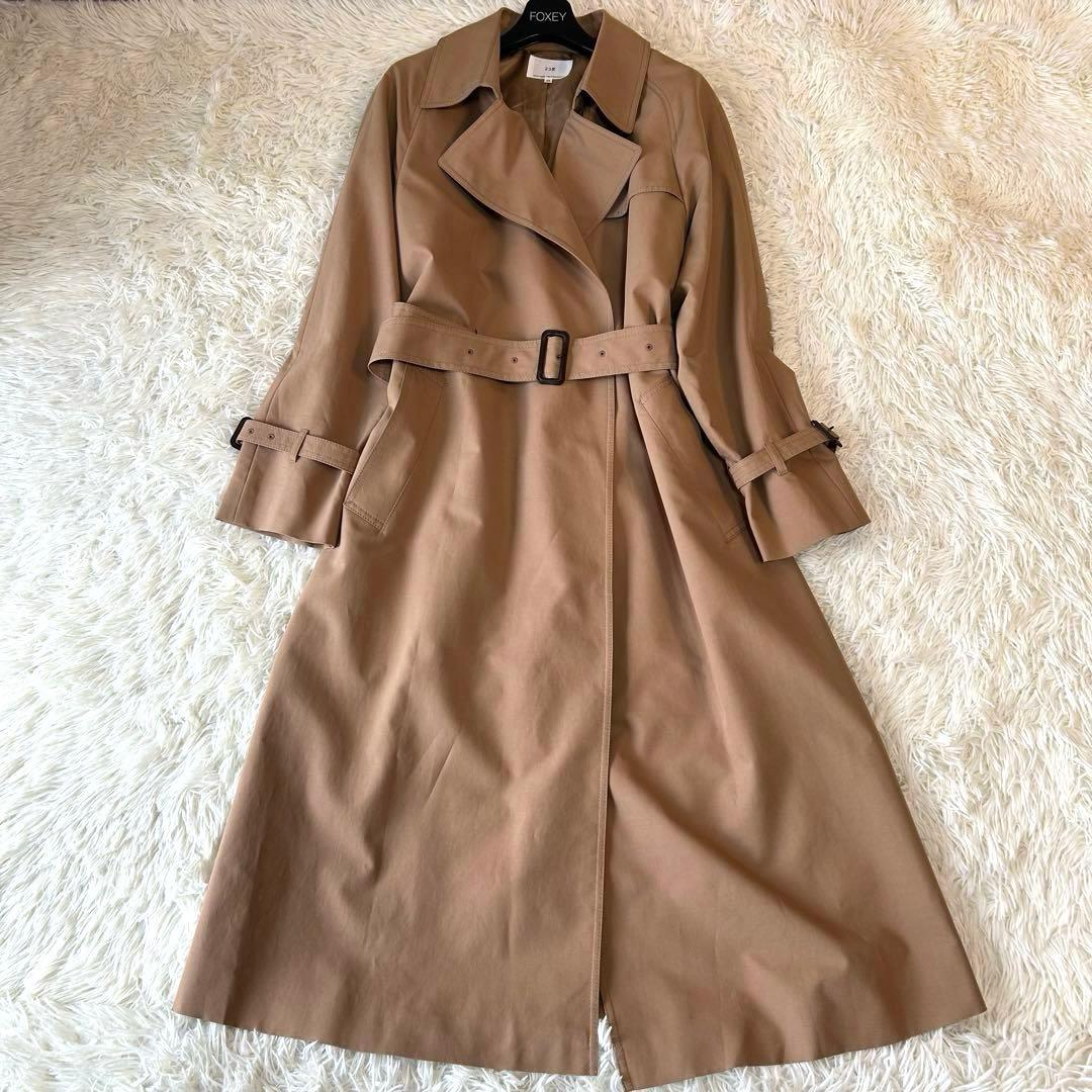 極美品　23区 中村アンさん着用ハイツイストコットンツイル トレンチコート　44