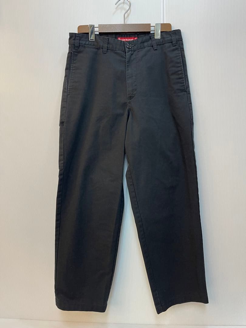 Supreme チノパン ブラック 32 ワークパンツ アメリカ製