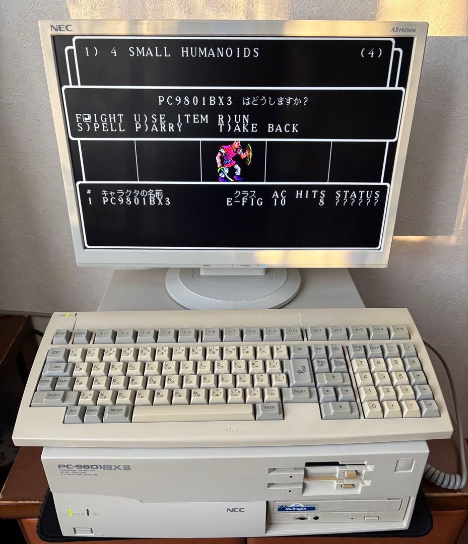 PC-9801BX3 CF512MB 本体のみ 動作品