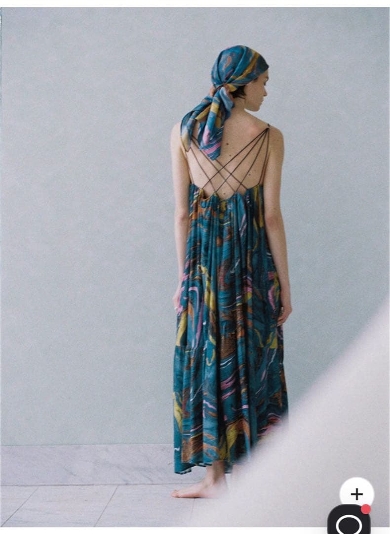 MEDI INDIAN POOL MARBLE DRESS アメリ　ameri
