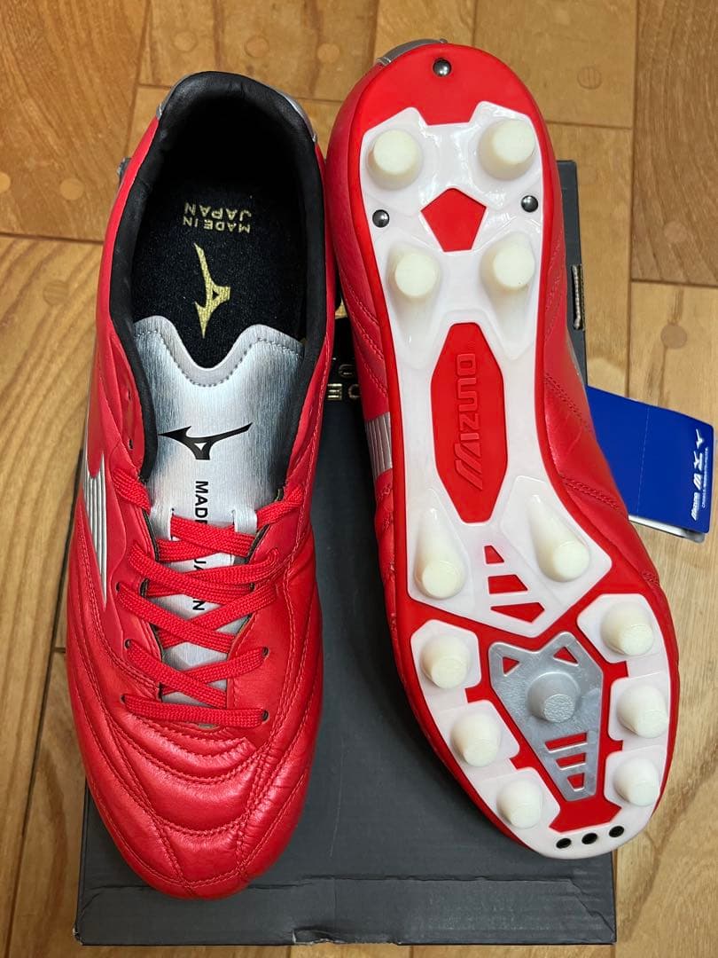 新品　激レア　廃盤品　ミズノ　モナルシーダ2 JAPAN レッド×シルバー