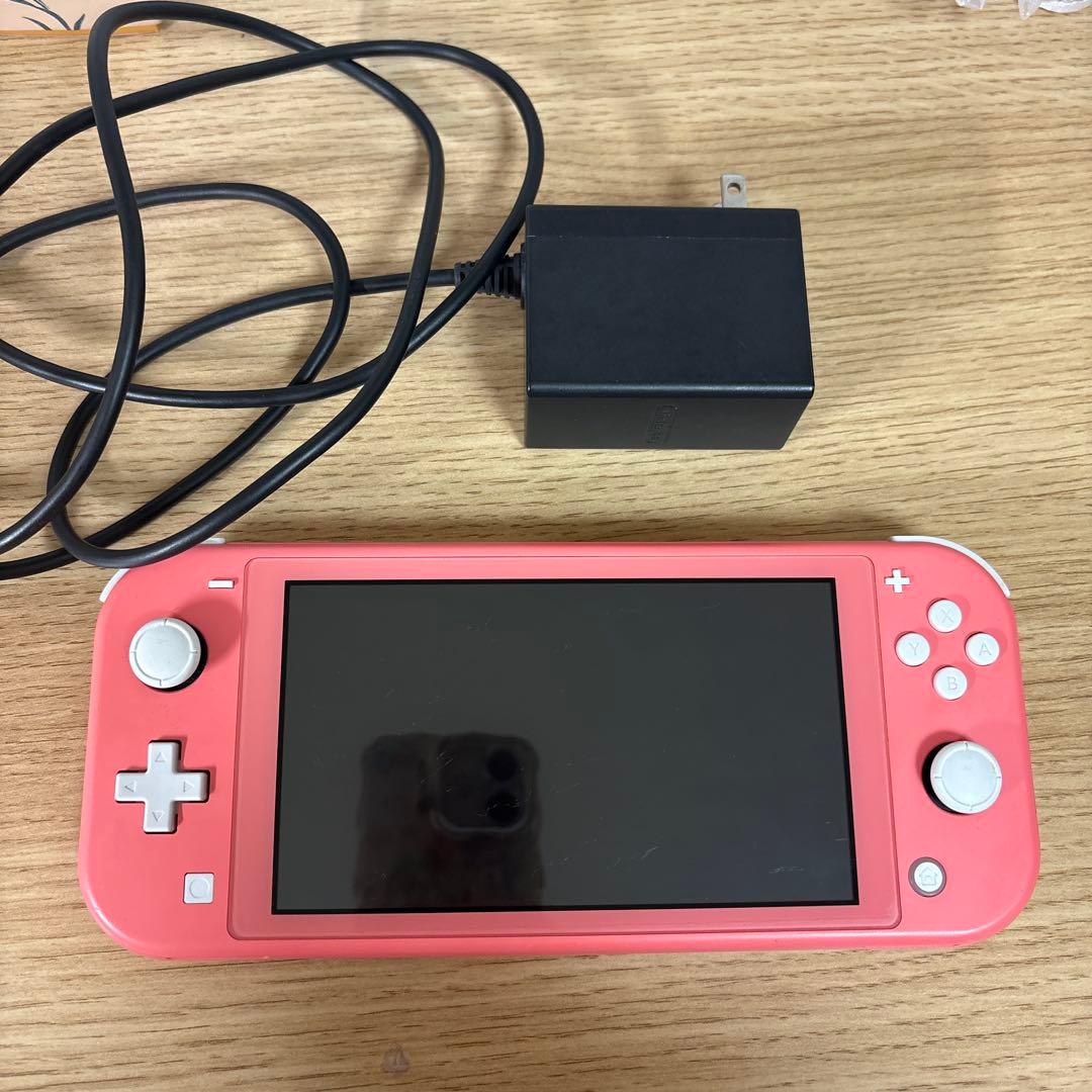む*に様 Nintendo Switch Lite ピンク 充電器付き