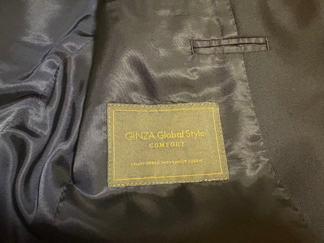 スーツ　ロロピアーナ　ネイビー　3ピース