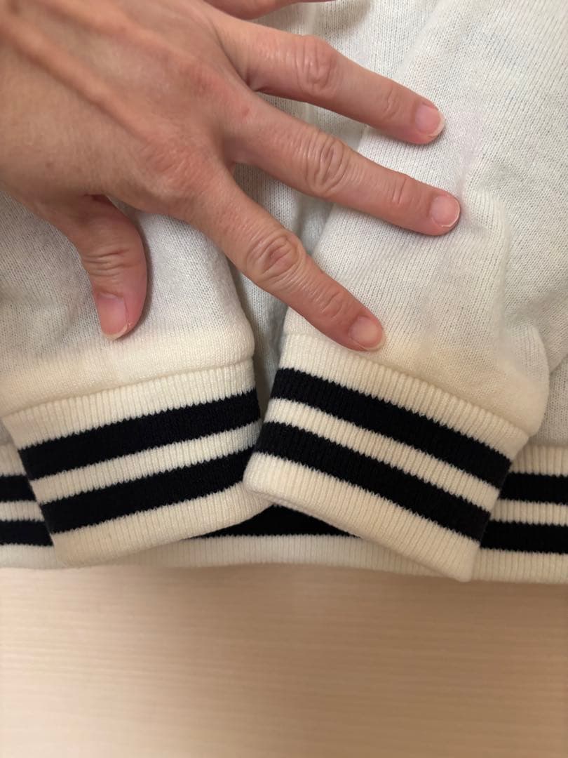 美品／パーリーゲイツ　裏地付きハーフジップ　レディースニットパーカー