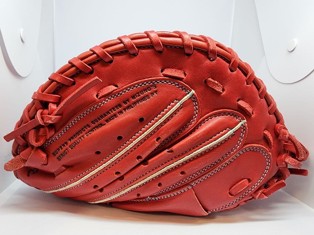 【美品】ミズノ キャッチャーミット 少年野球用 軟式 右利き用 1度使用のみ