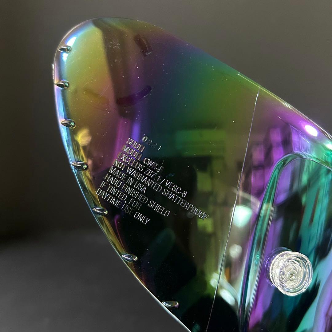 SHOEI純正シールドにミラー加工 T's CWR-F ミラーシールド