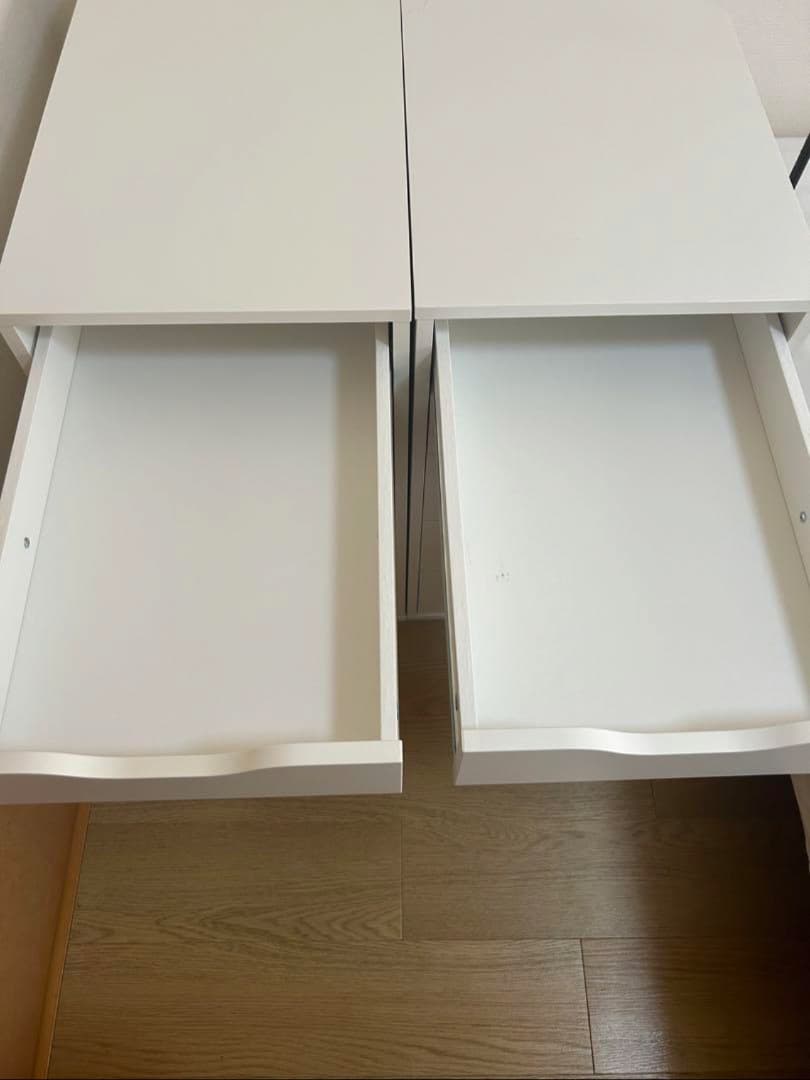 【IKEA】2台ALEX アレクス　引き出しユニット　ホワイト