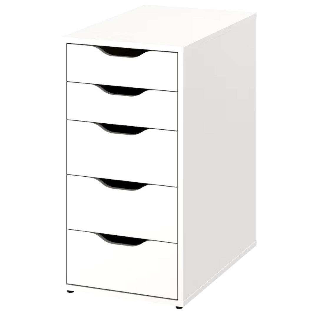 【IKEA】2台ALEX アレクス　引き出しユニット　ホワイト
