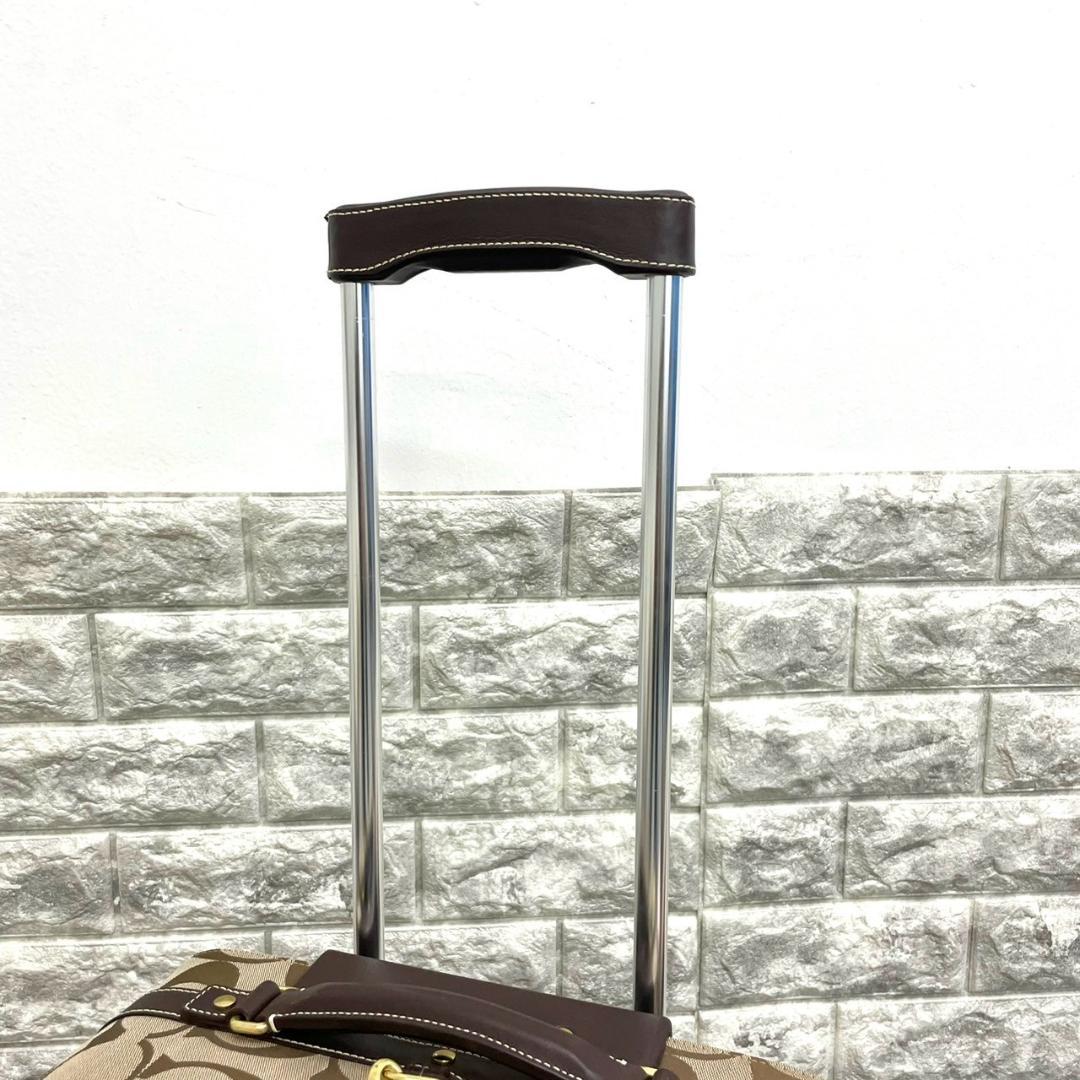 超美品　COACH　コーチ　F77020　キャリーケース　２輪　シグネチャー