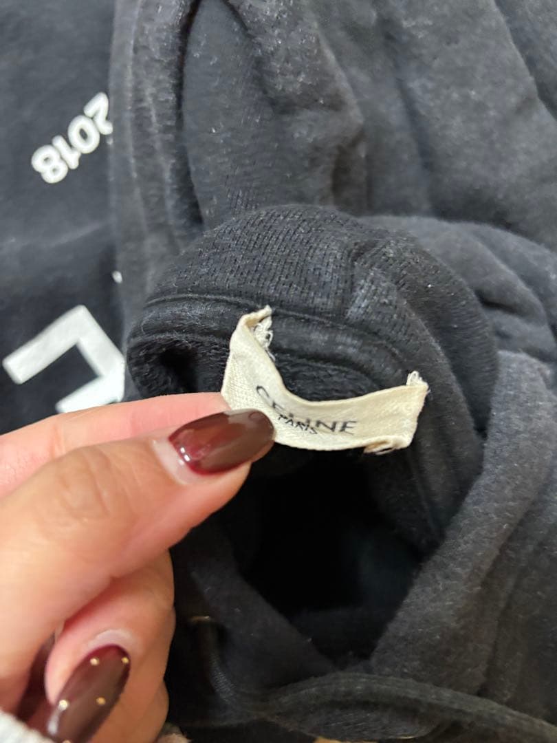 【値下げ】CELINE パーカー M ブラック レディース セリーヌ