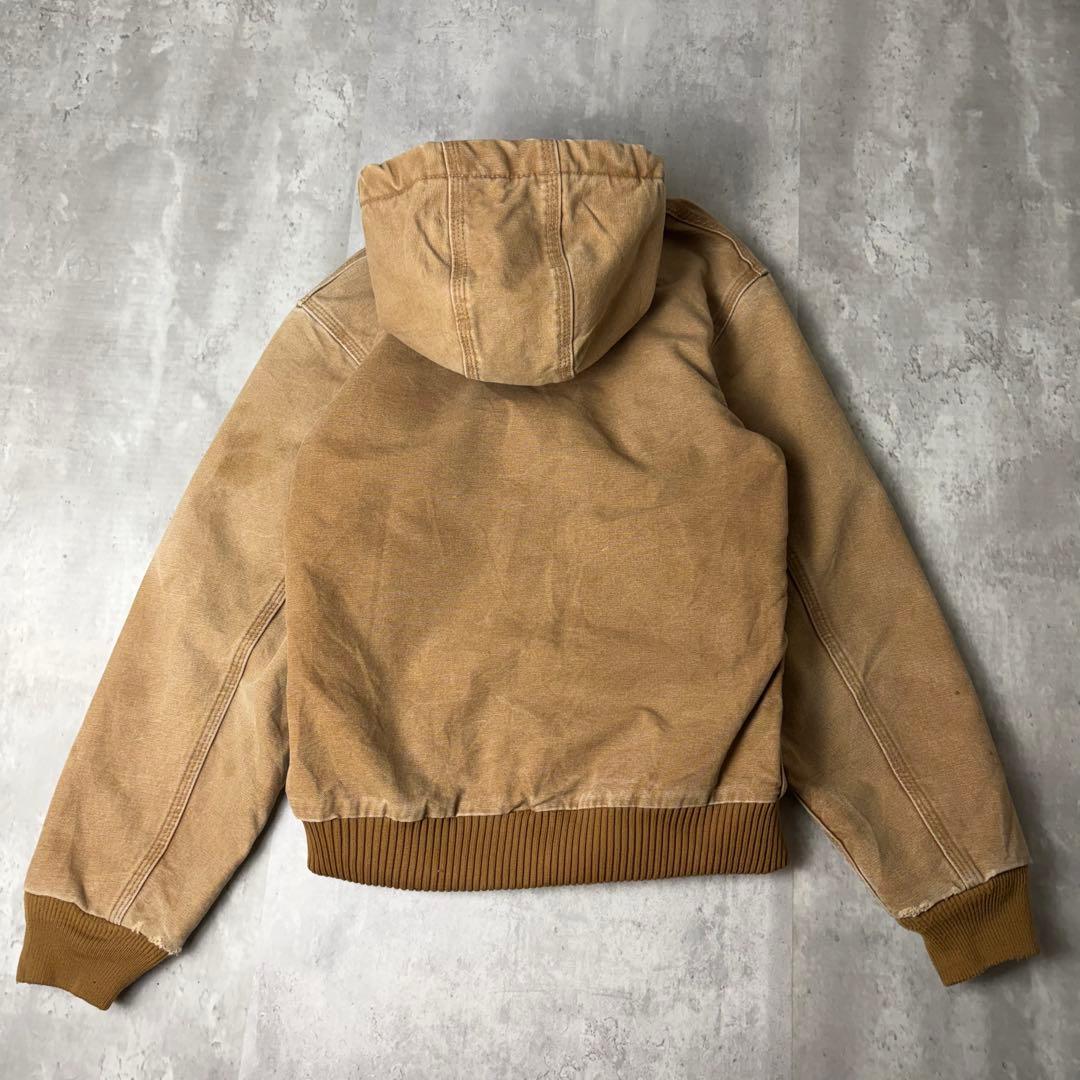 Carhartt カーハート ダック地 アクティブパーカー ブラウン KIDS