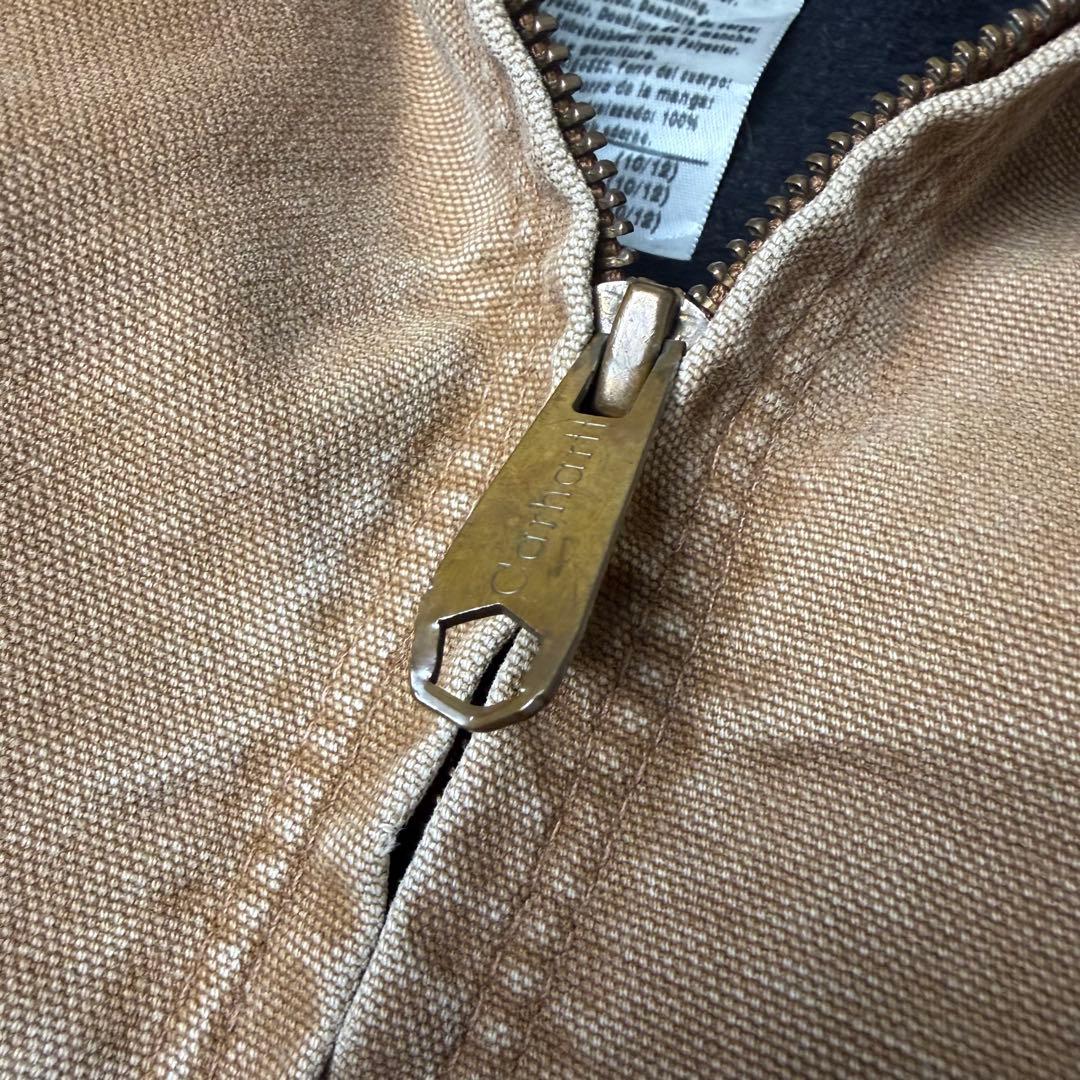 Carhartt カーハート ダック地 アクティブパーカー ブラウン KIDS