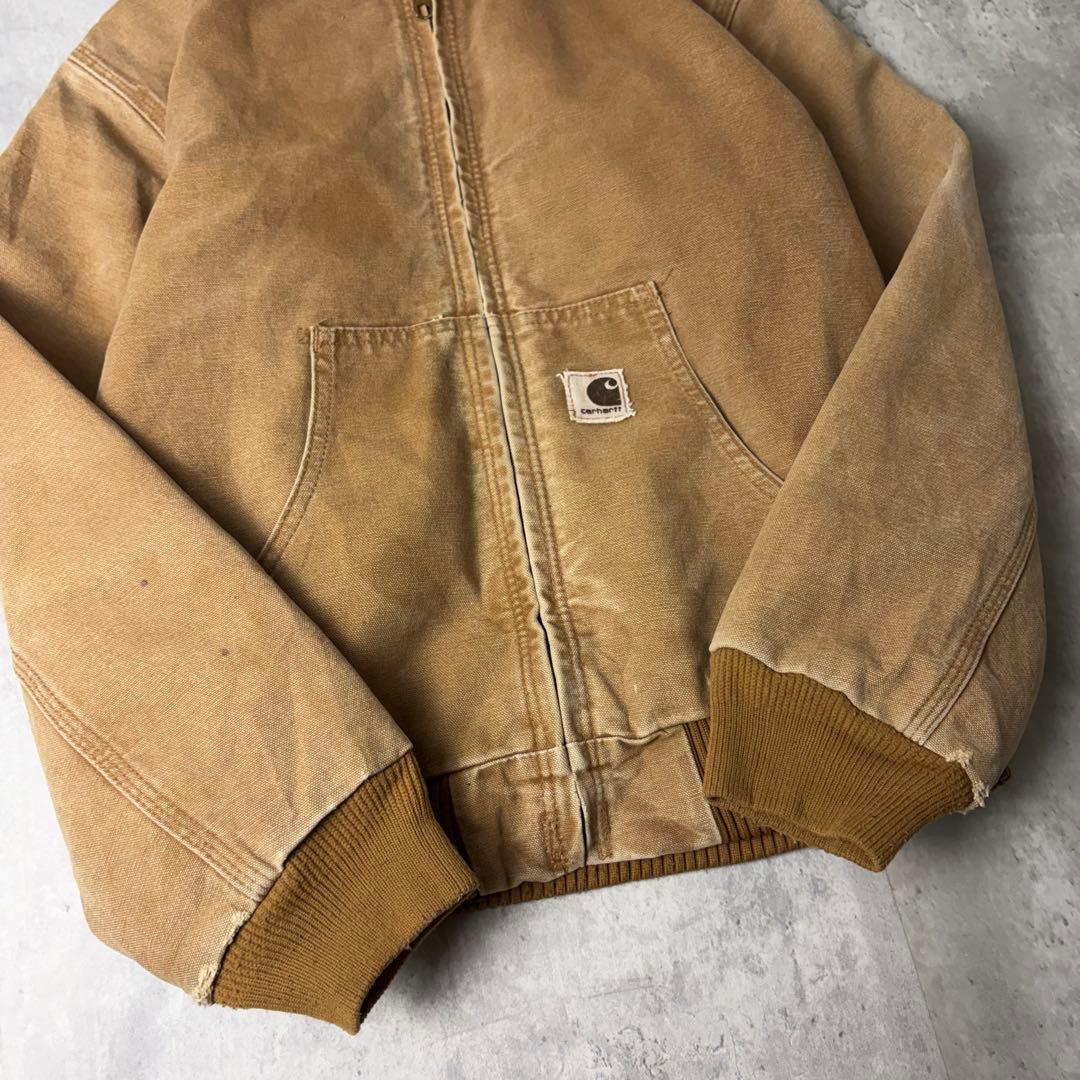 Carhartt カーハート ダック地 アクティブパーカー ブラウン KIDS