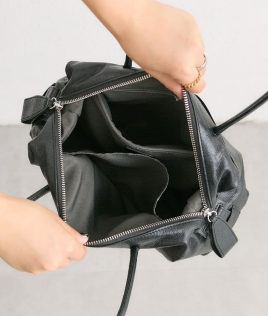 【れもんです】ear PAPILLONNER ロングハンドルボストンバッグ