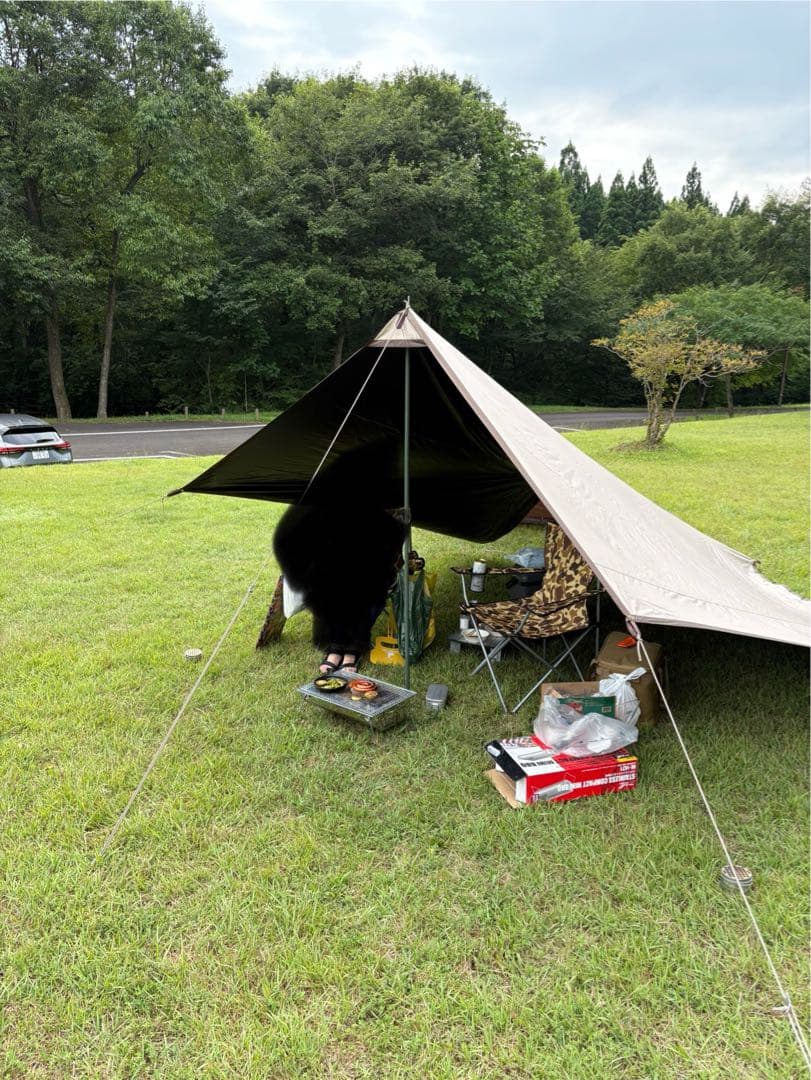 ロゴステント(VポールTepee400-BA) &タープ&シート　セット