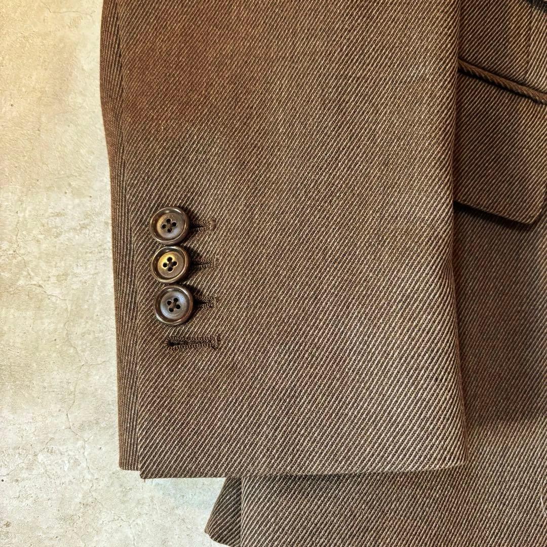 De Petrillo ブラウン キャバルリーツイルスーツ　サイズ44