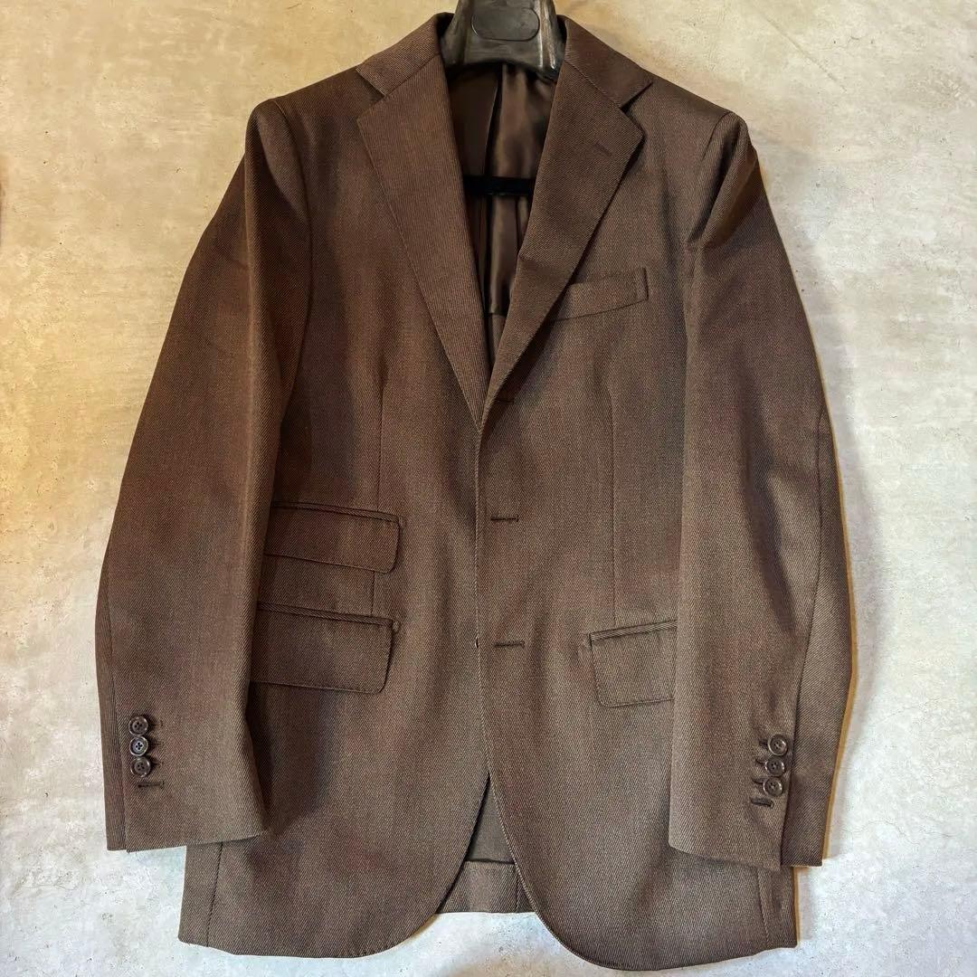 De Petrillo ブラウン キャバルリーツイルスーツ　サイズ44