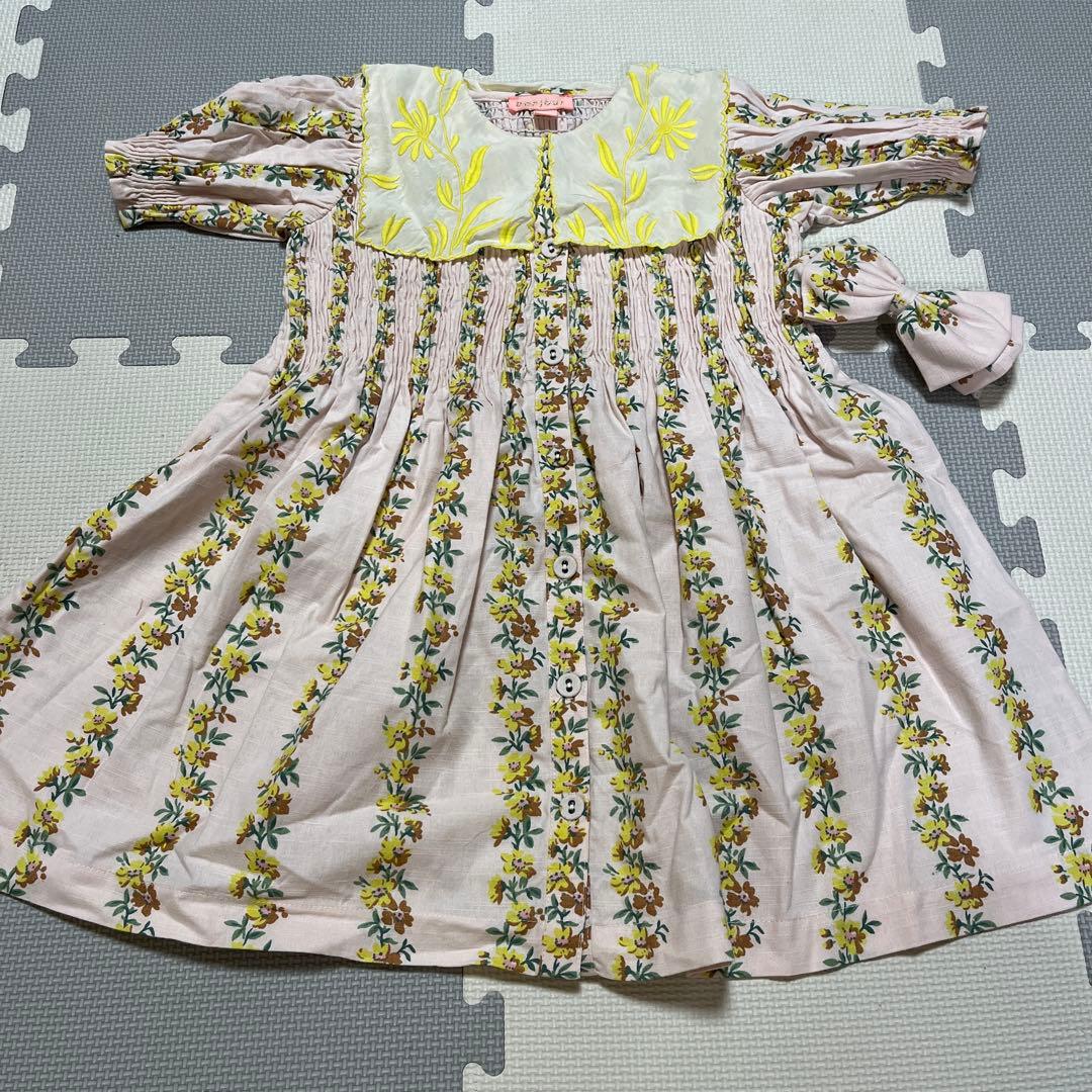 Bonjour Diary ワンピースとヘアクリップ　4y