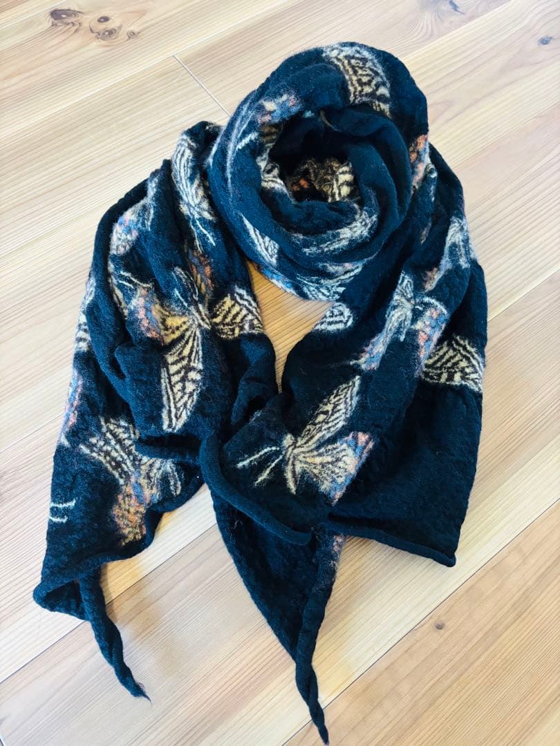 KAPITAL キャピタル　マフラー　希少カラー　バタフライ柄