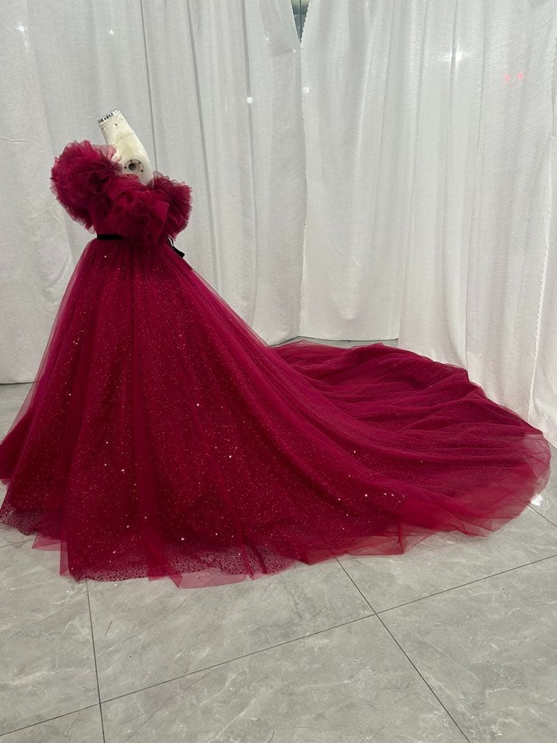 ハツコエンドウ　ジル風ドレス　カラードレス　オフショル【新品】