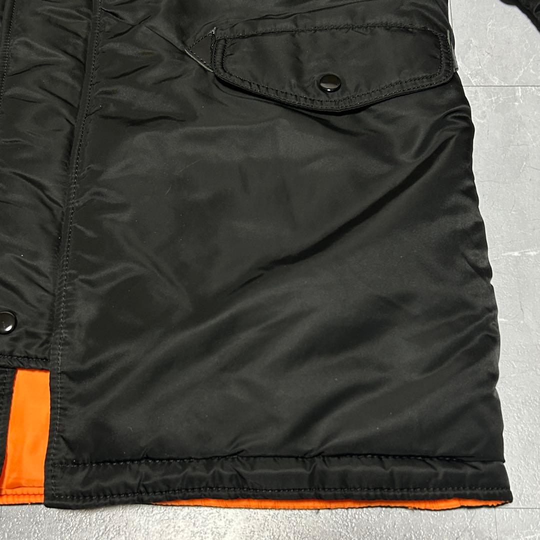 ☆極美品☆【ALPHA】N-3B フライトジャケット 2Way メンズ ブラック