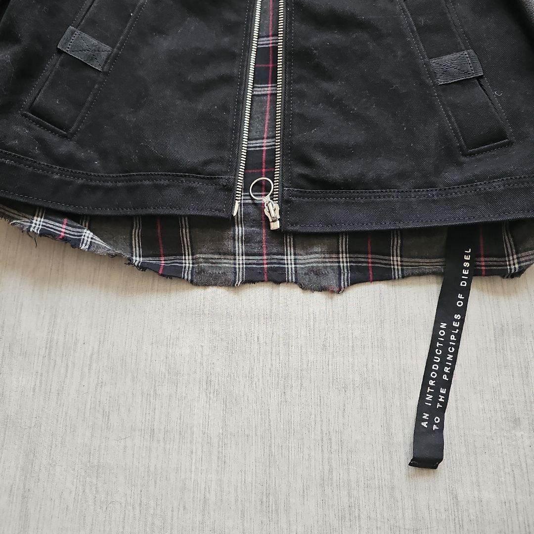 DIESEL レザー 切り替え スタジャン