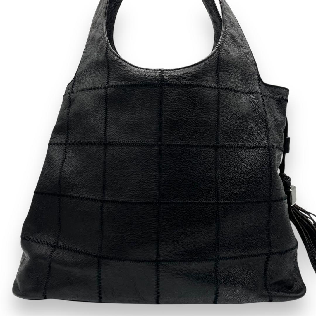 美品■シャネル チョコバー ショルダーバッグ フリンジ ココマーク ロゴ型押し