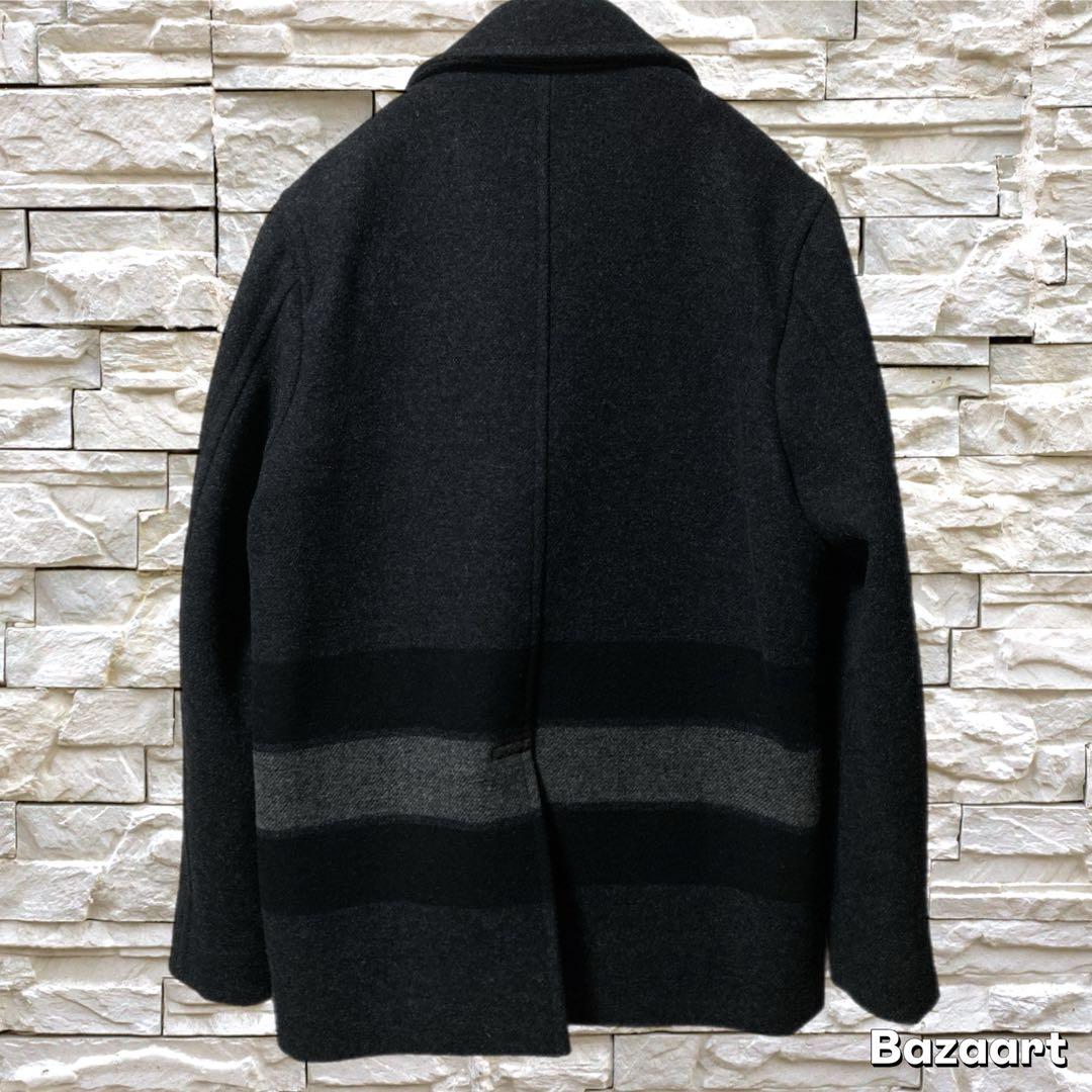 未使用級 超美品 COACH コーチ ウール Pコート ビジネスコート