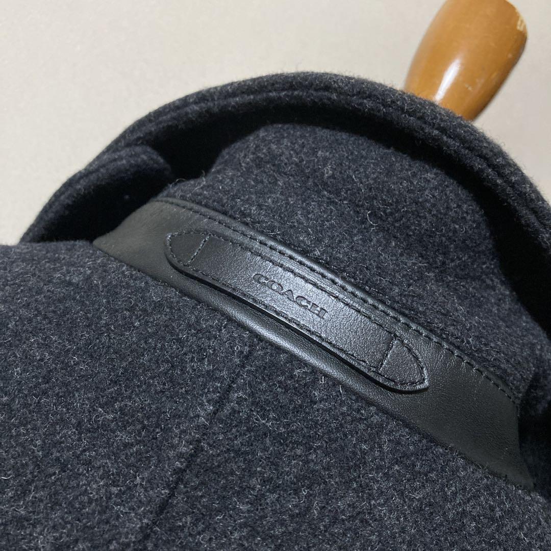 未使用級 超美品 COACH コーチ ウール Pコート ビジネスコート