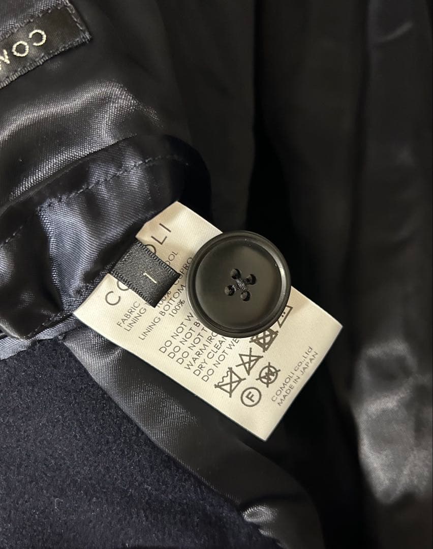 COMOLI 22AW ウールミリタリーコート　サイズ1