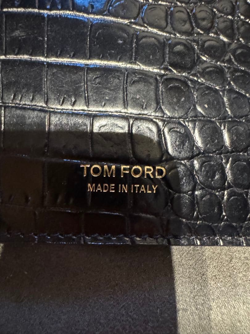 TOM FORD トムフォード　クロコダイルレザー マネークリップ