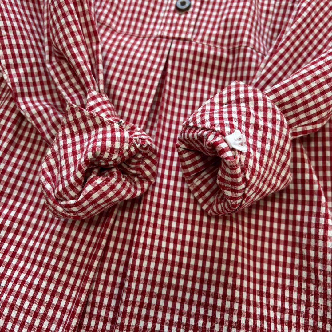 Burberry✨シャツワンピース　ギンガムチェック　刻印ボタン　女の子　160
