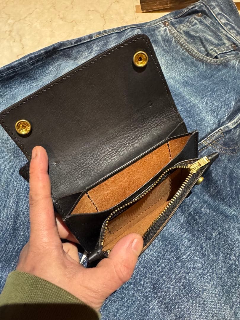 リアルクロコダイル　トラッカーウォレット　最高級　ナイルクロコダイル使用