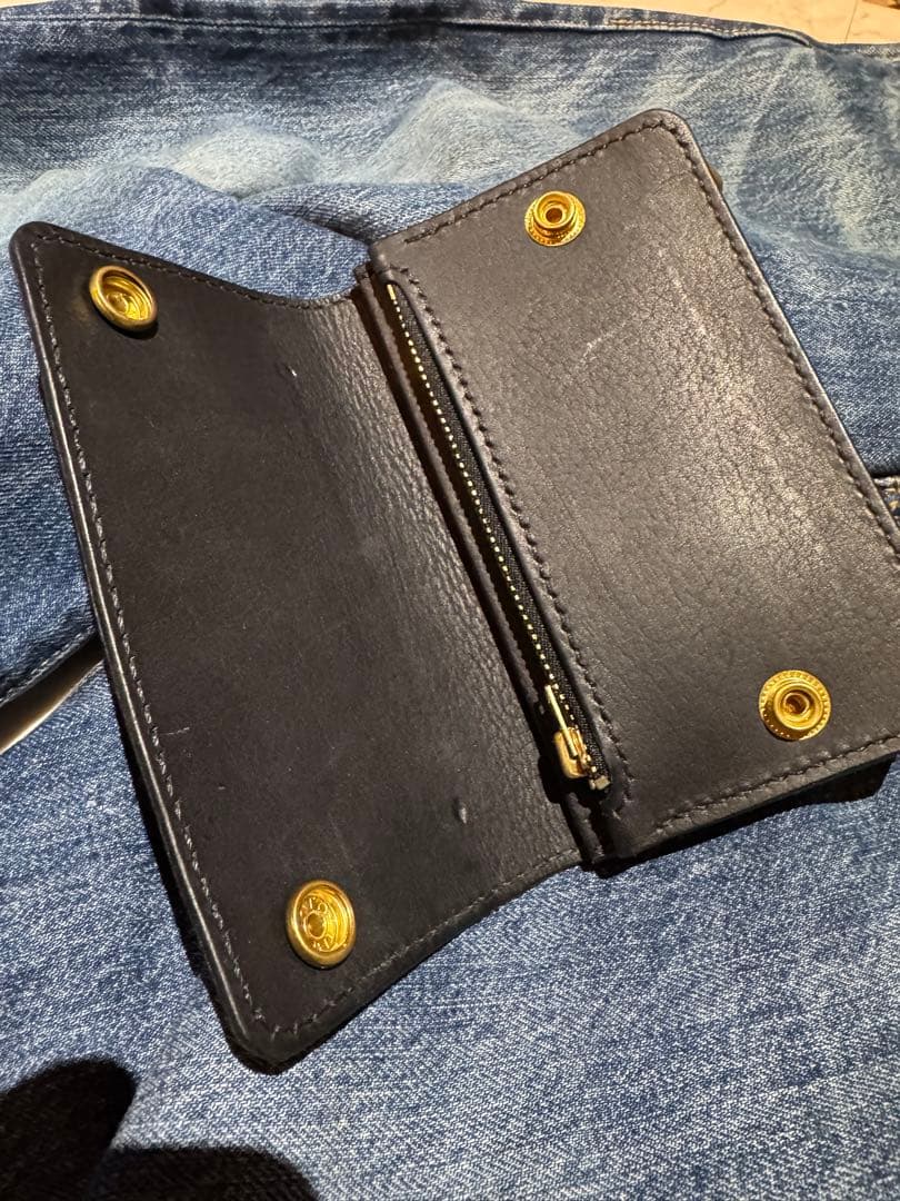 リアルクロコダイル　トラッカーウォレット　最高級　ナイルクロコダイル使用