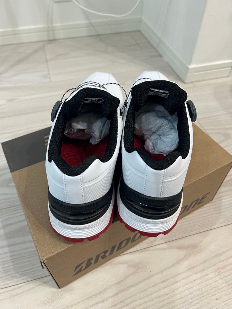 ブリヂストン BOAシステム ゴルフシューズ ホワイト/レッド