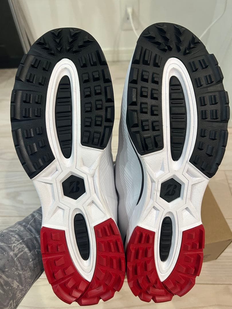 ブリヂストン BOAシステム ゴルフシューズ ホワイト/レッド