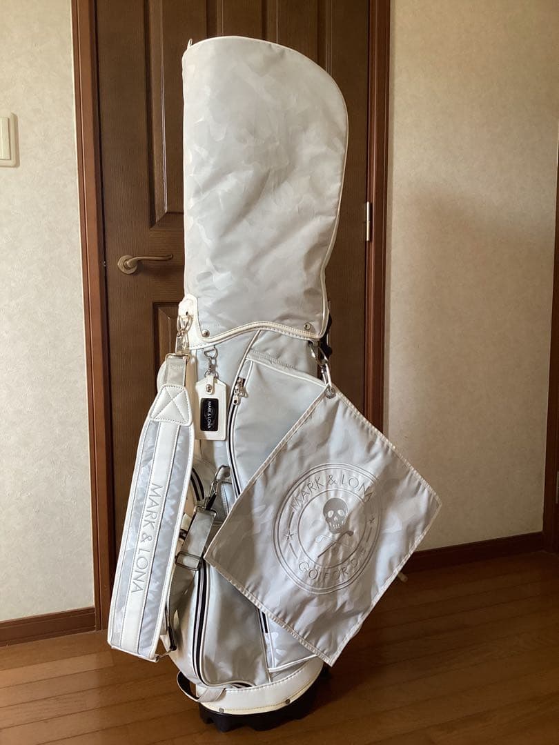 MARK&LONA カモフラホワイトゴルフバッグ