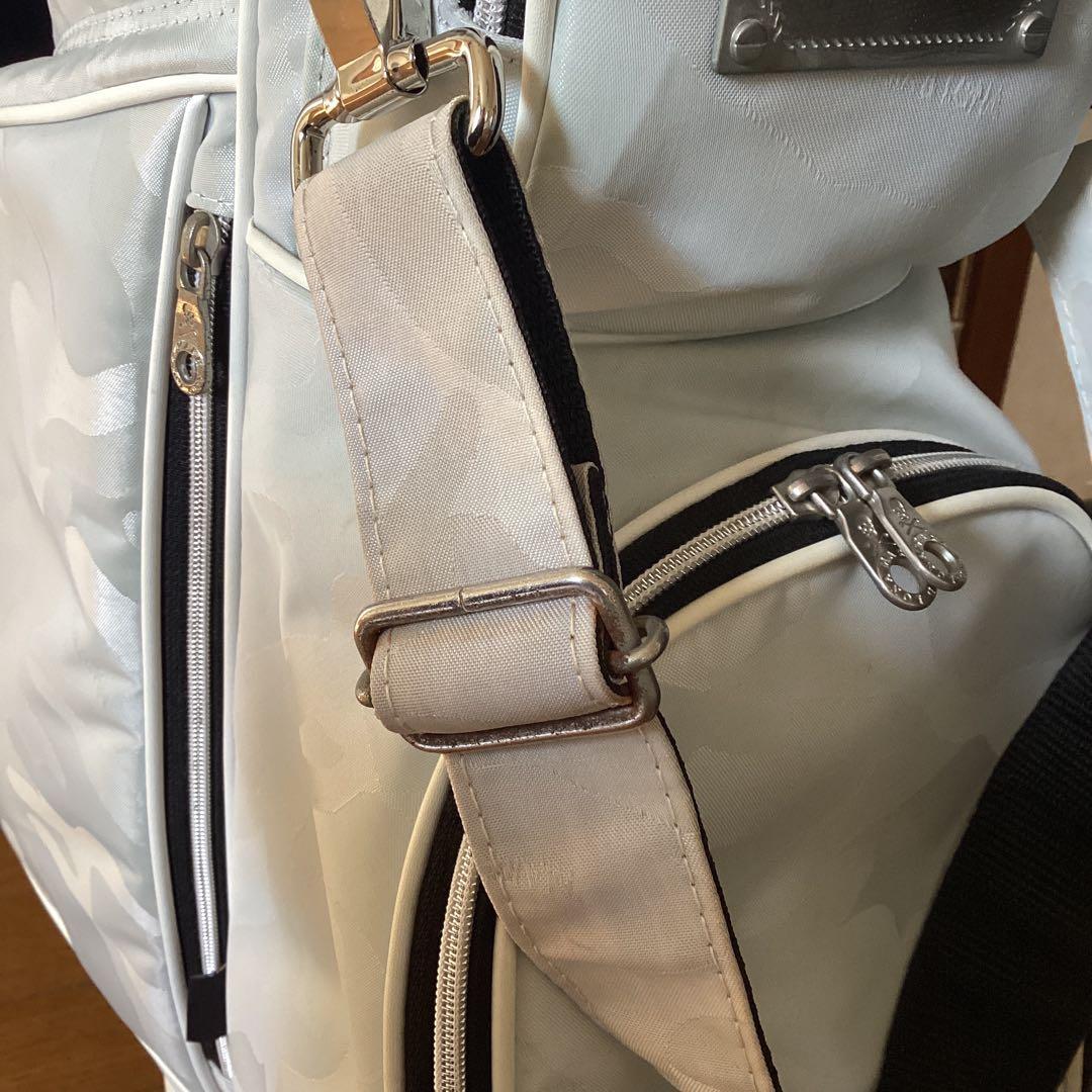 MARK&LONA カモフラホワイトゴルフバッグ