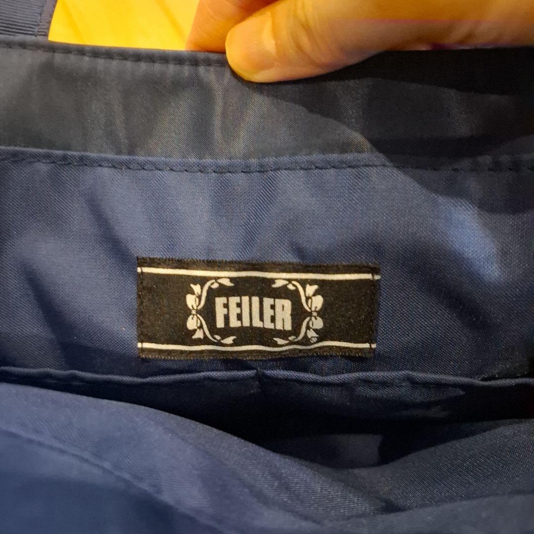 学校フェイラー　スクエア　トートバッグ ネイビー ハイジ