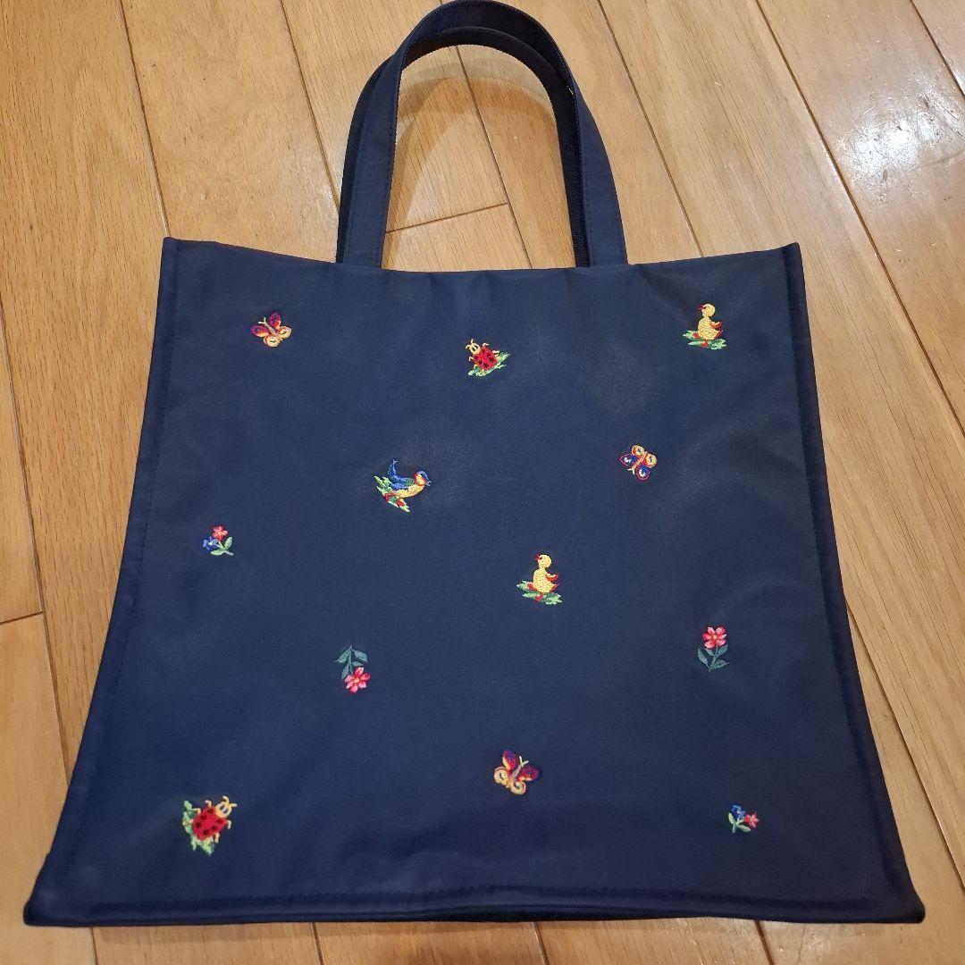 学校フェイラー　スクエア　トートバッグ ネイビー ハイジ