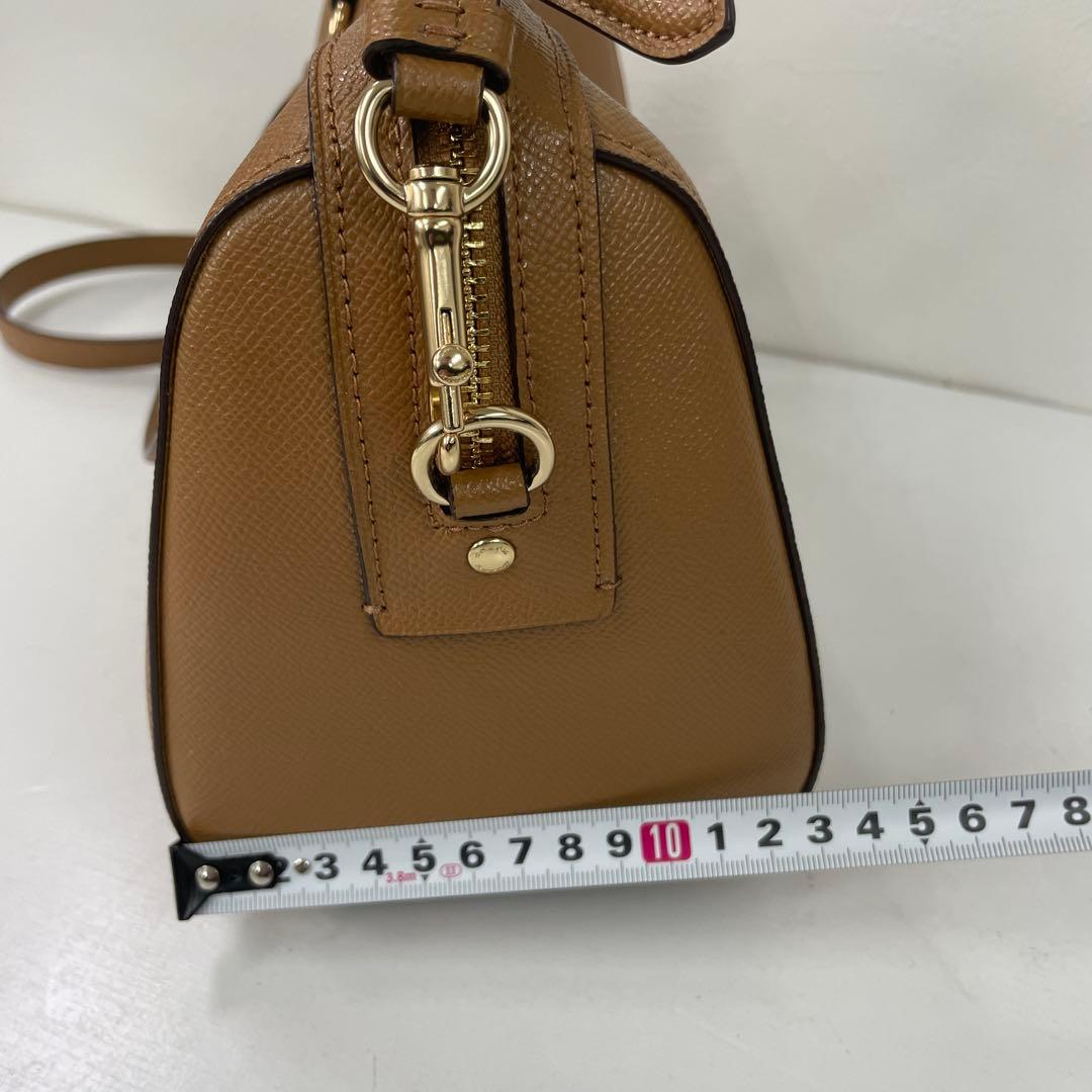【美品】COACH ブラウンレザー ハンド.ショルダーバッグ 2WAY